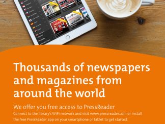 PressReader affiche A4 Engels