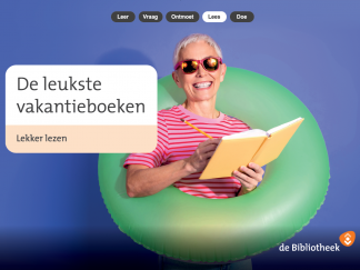 Themaposter De leukste vakantieboeken - lekker lezen