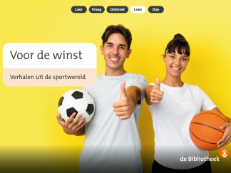 Themaposter Voor de winst - Verhalen uit de sportwereld