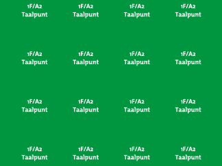 Taalpunt 1F A2 plectrumstickers