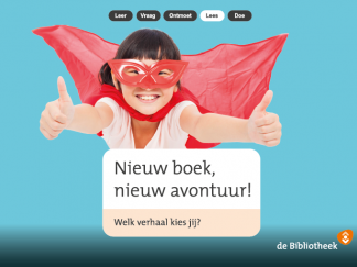 Themaposter Nieuw boek, nieuw avontuur - Welk verhaal kies jij?