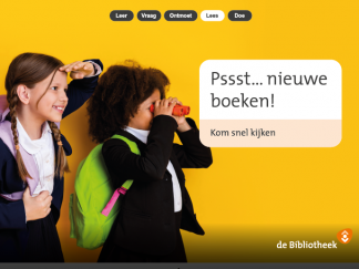 Themaposter Pssst... nieuwe boeken! - Kom snel kijken