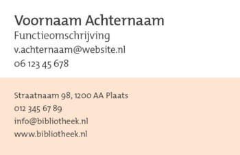 Visitekaartje